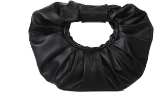 mini purses for women shoulder bag Ruched PU Leather Hobo Handbag knot bag Shoulder Bag