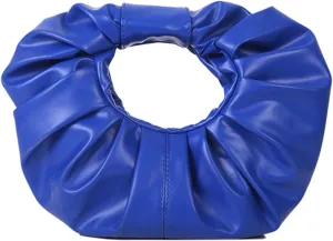 mini purses for women shoulder bag Ruched PU Leather Hobo Handbag knot bag Shoulder Bag