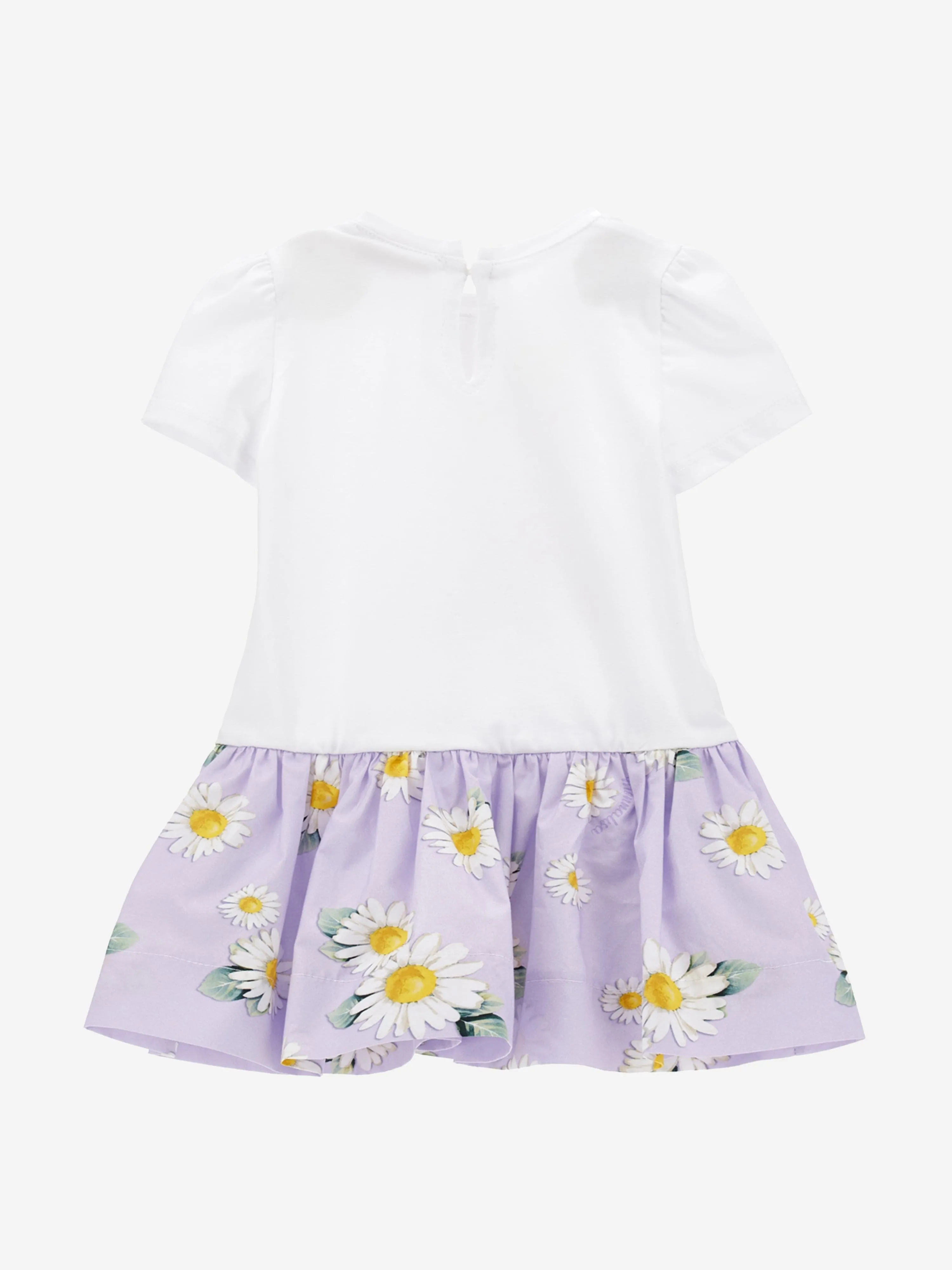 Monnalisa Baby Girls Princess Jersey Dress in White