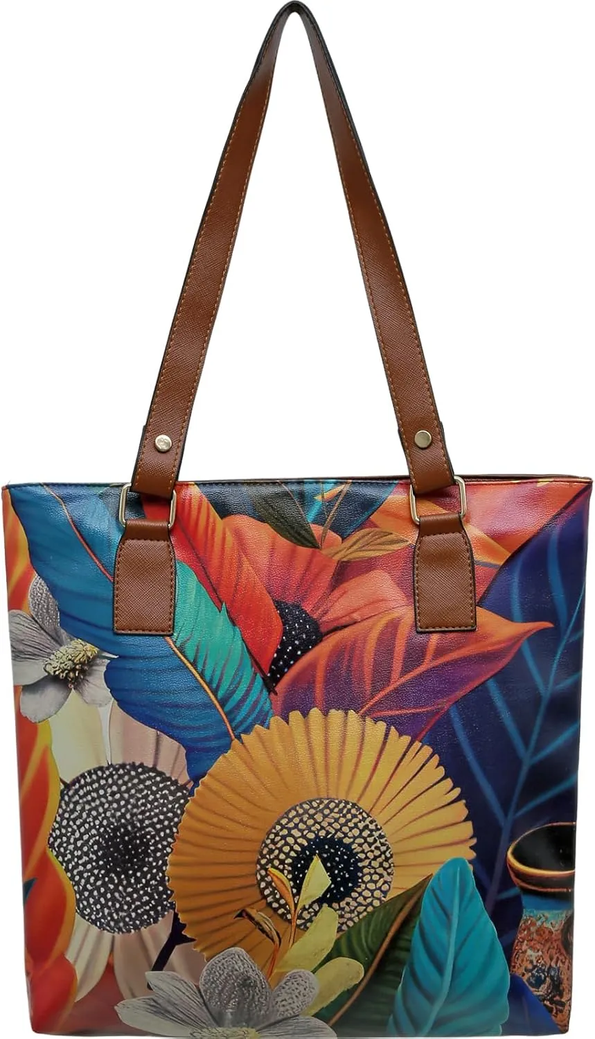 Multi Pocket Shoulder Bags for Women - Vegan Leather and Unique Design Handmade Womens Bags