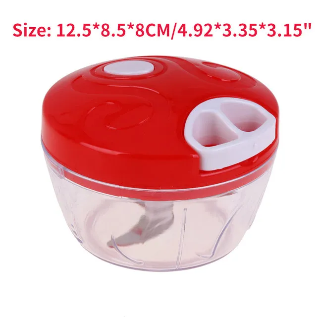 Multifunction Garlic Chopper High Speedy Chopper Vegetable Cutter Fruit Twist Shredder Manual Meat Grinder Garlic Crusher