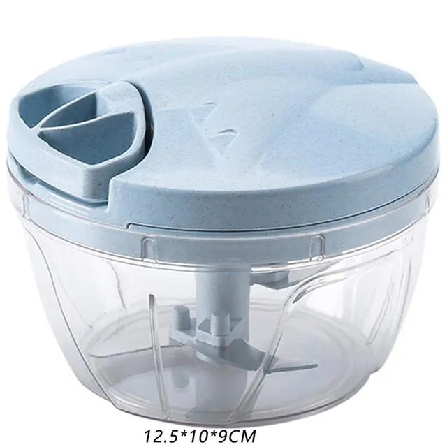 Multifunction Garlic Chopper High Speedy Chopper Vegetable Cutter Fruit Twist Shredder Manual Meat Grinder Garlic Crusher
