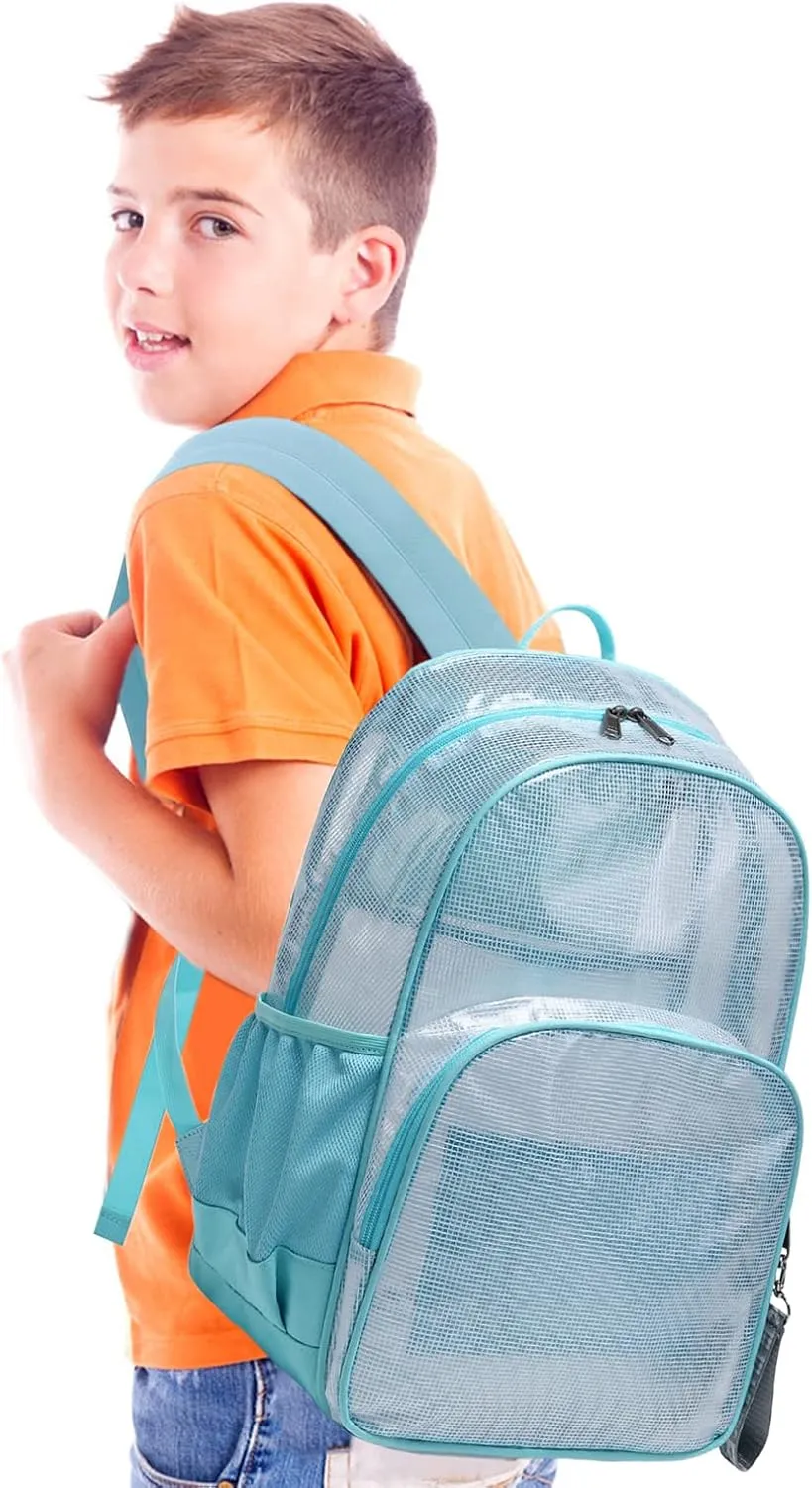 mygreen Clear Backpack, Heavy Duty School Bag for 15.6 Laptop