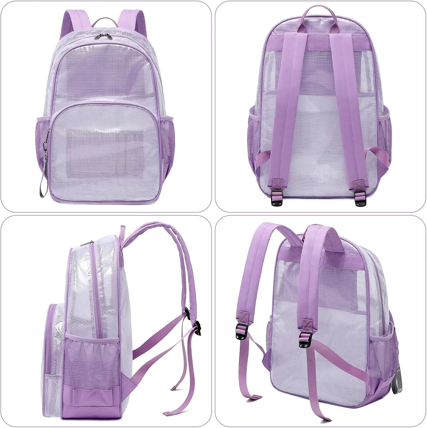 mygreen Clear Backpack, Heavy Duty School Bag for 15.6 Laptop