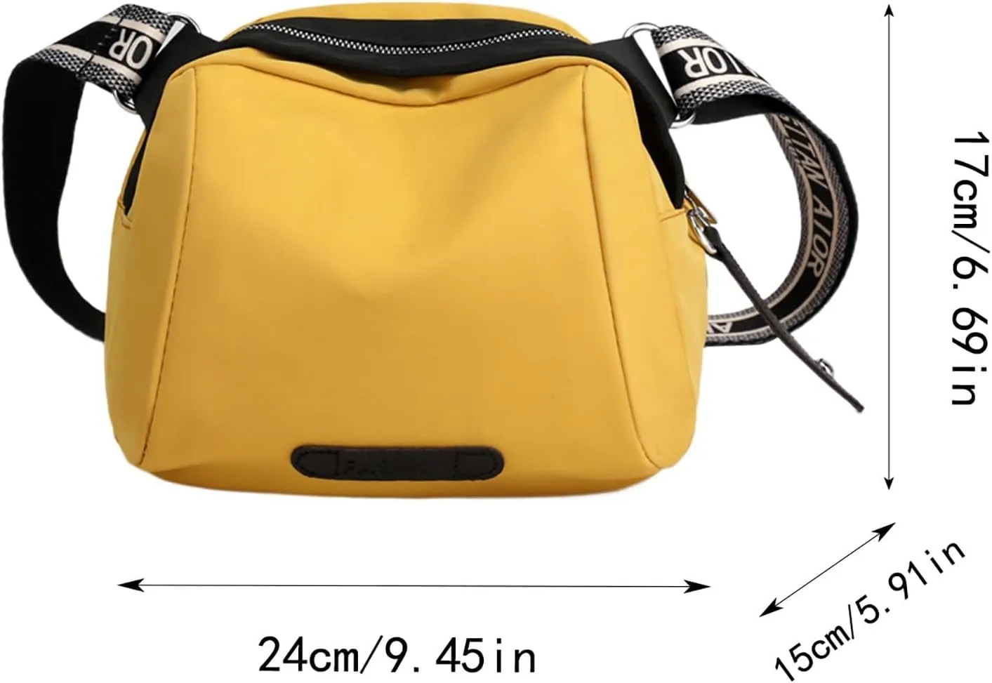 New Fashionable Casual Shoulder Bag Lightweight Nylon Fabric Women Crossbody Bags Mens Messenger Tote (RD1, One Size)