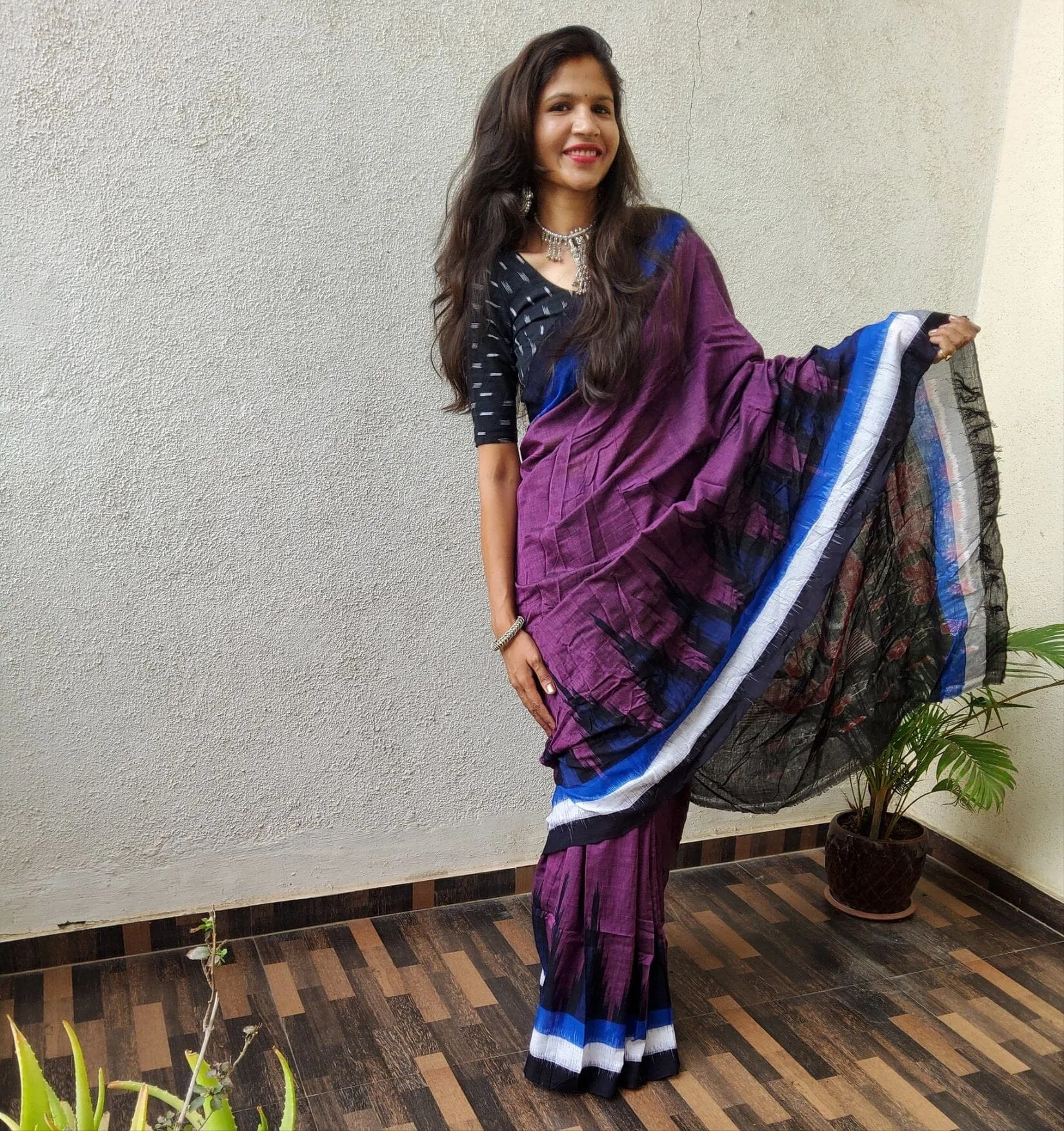 Odisha Ikat Hand woven Cotton Saree