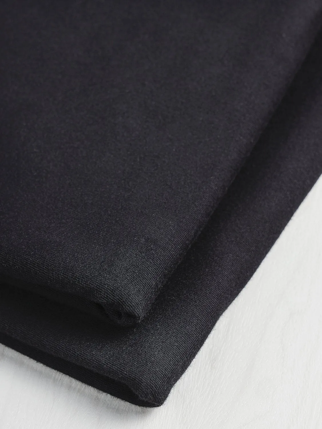 Organic Cotton Jersey Knit - Black - Swatch