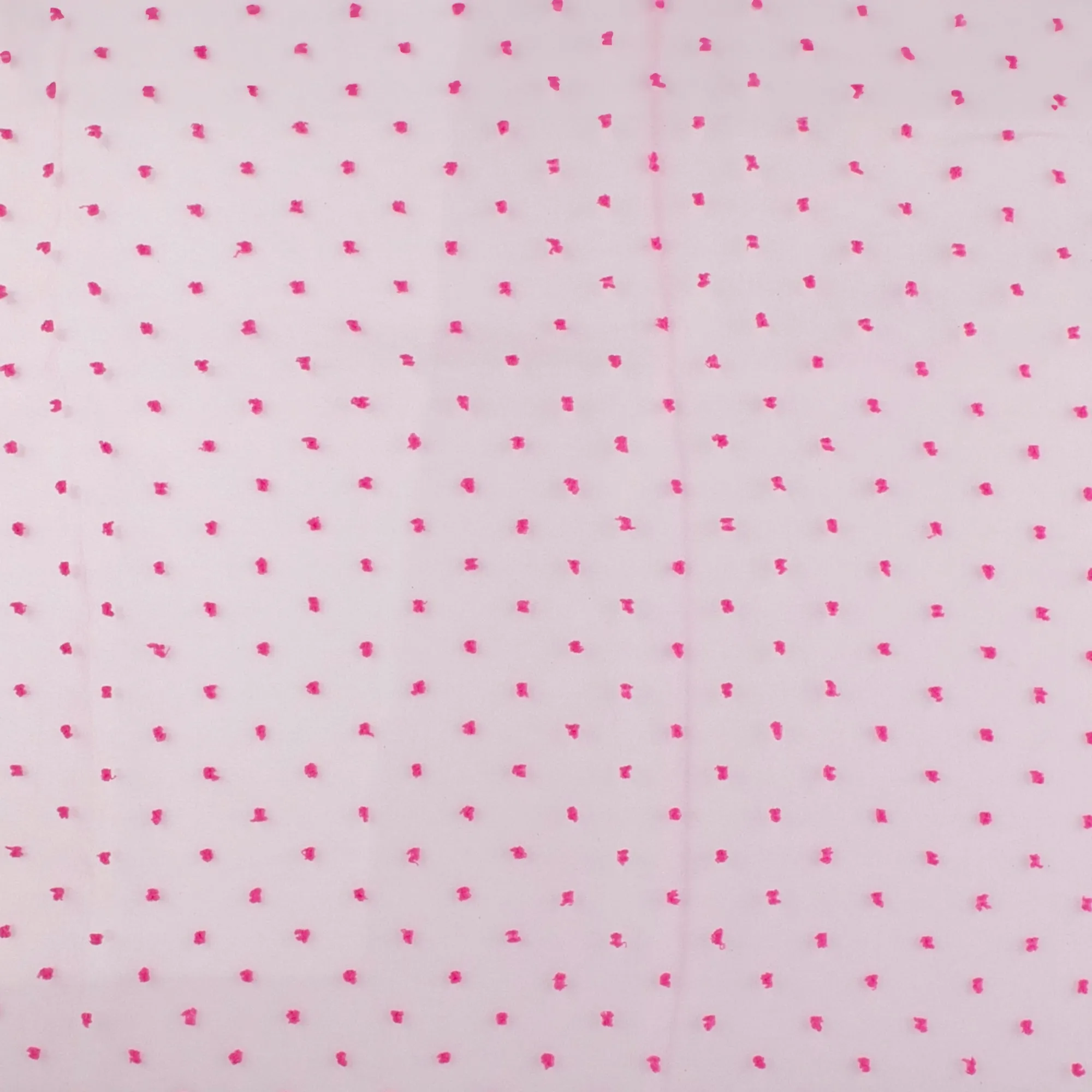 Organza with Embroidered Dot - DOTSY - Pink