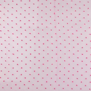 Organza with Embroidered Dot - DOTSY - Pink