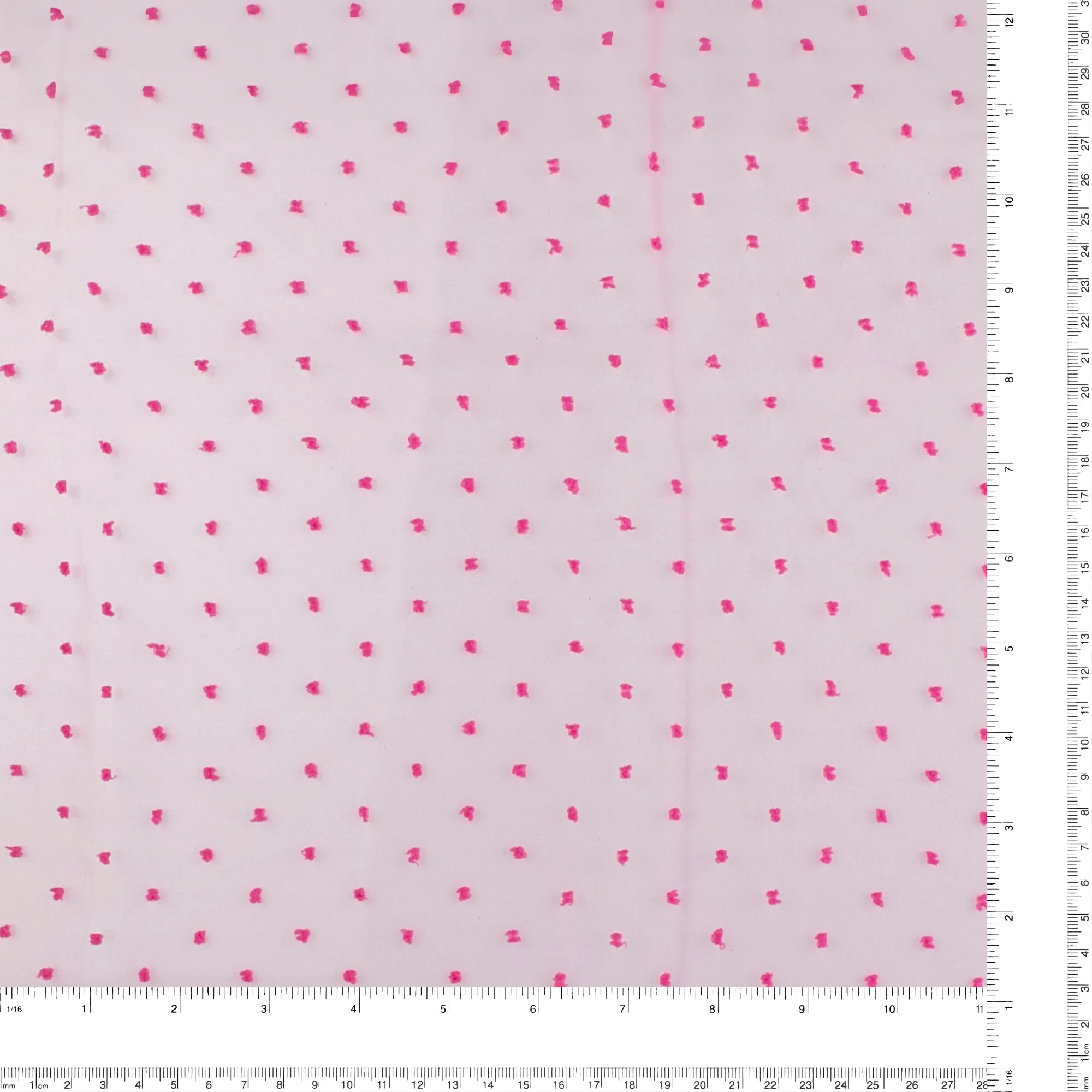 Organza with Embroidered Dot - DOTSY - Pink