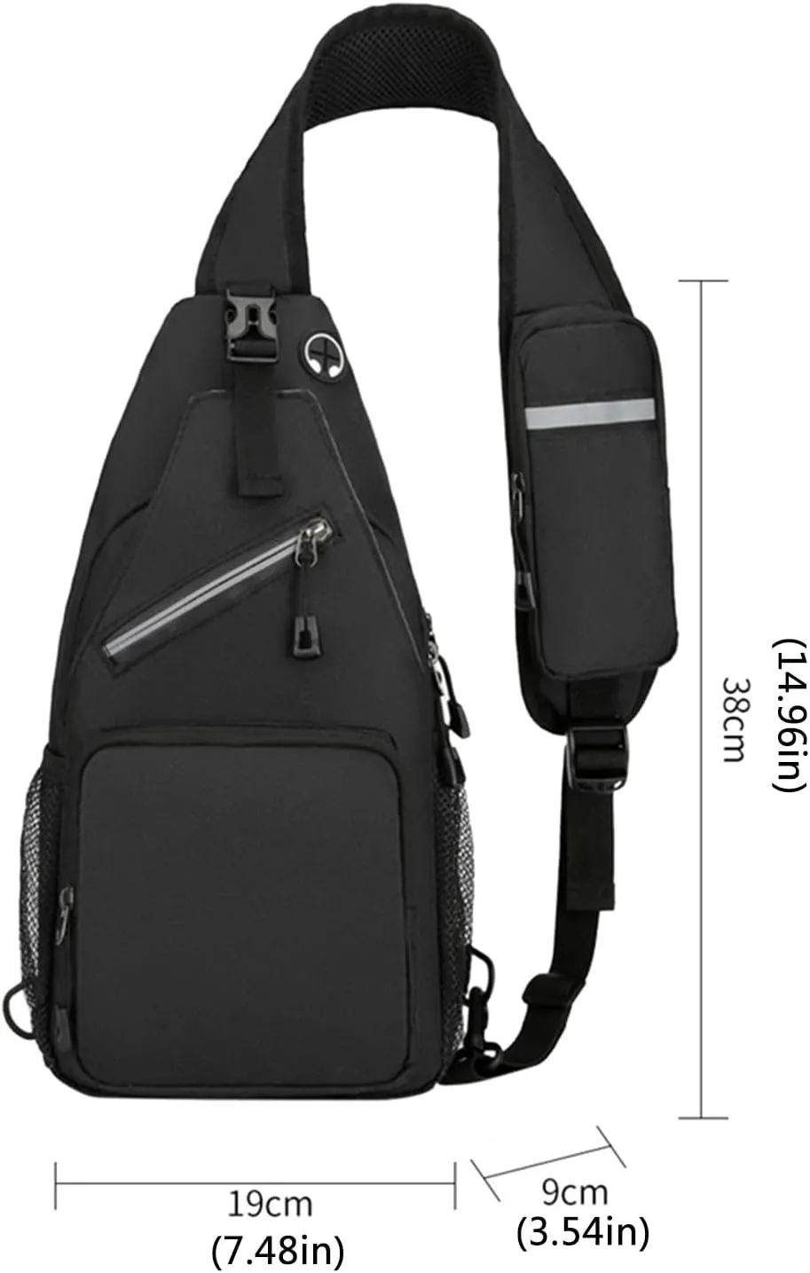 Outdoor Sling Bags Trendy Crossbody Purse Chest Bag With Adjustable Guitar Strap For Travel Womens (Red, One Size)