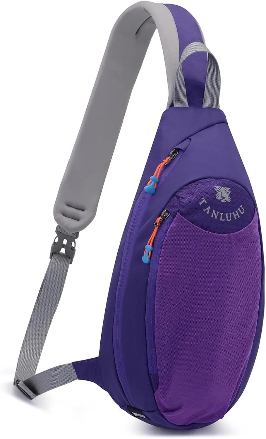 over Shoulder Bag Women Or Man Simple Casual Chest Bag Lightweight Crossbody Bags With Zipper Portable One (B, One Size)