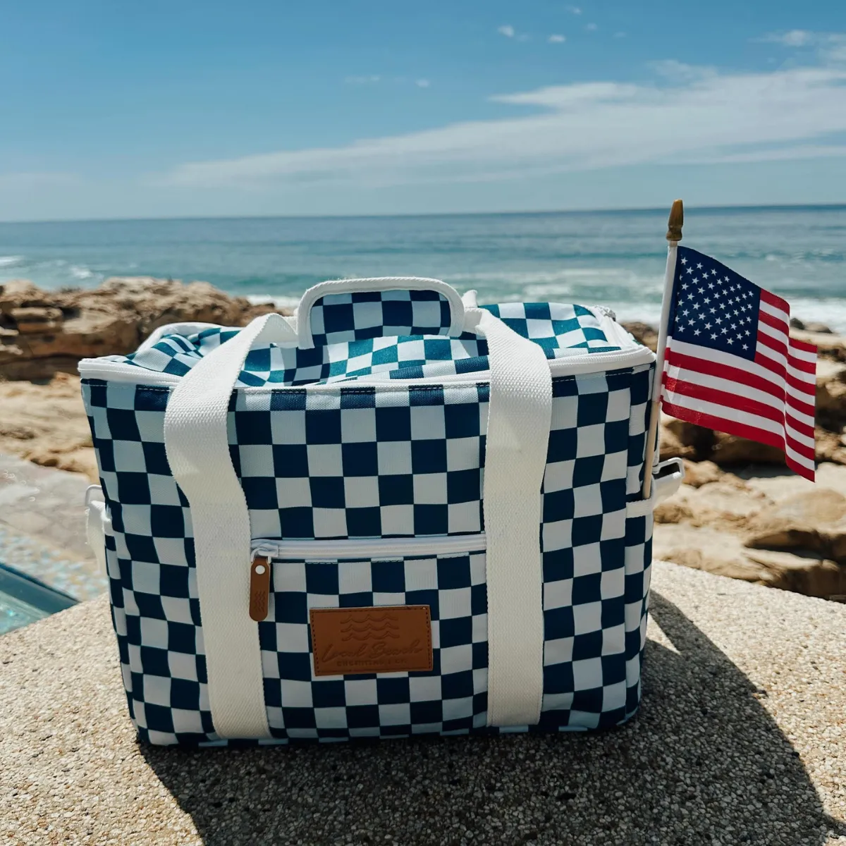 Packable Checker Cooler Bag