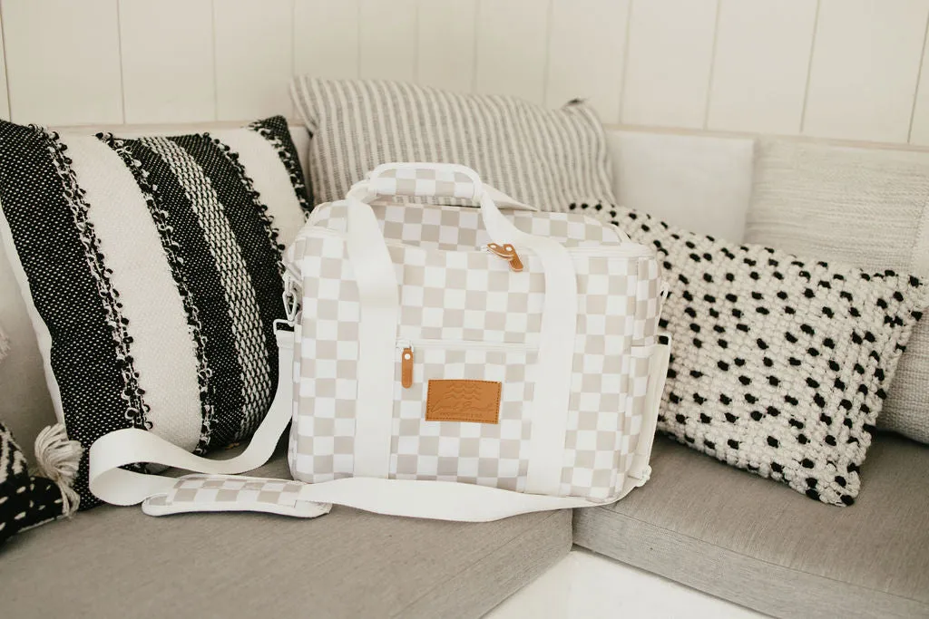 Packable Checker Cooler Bag