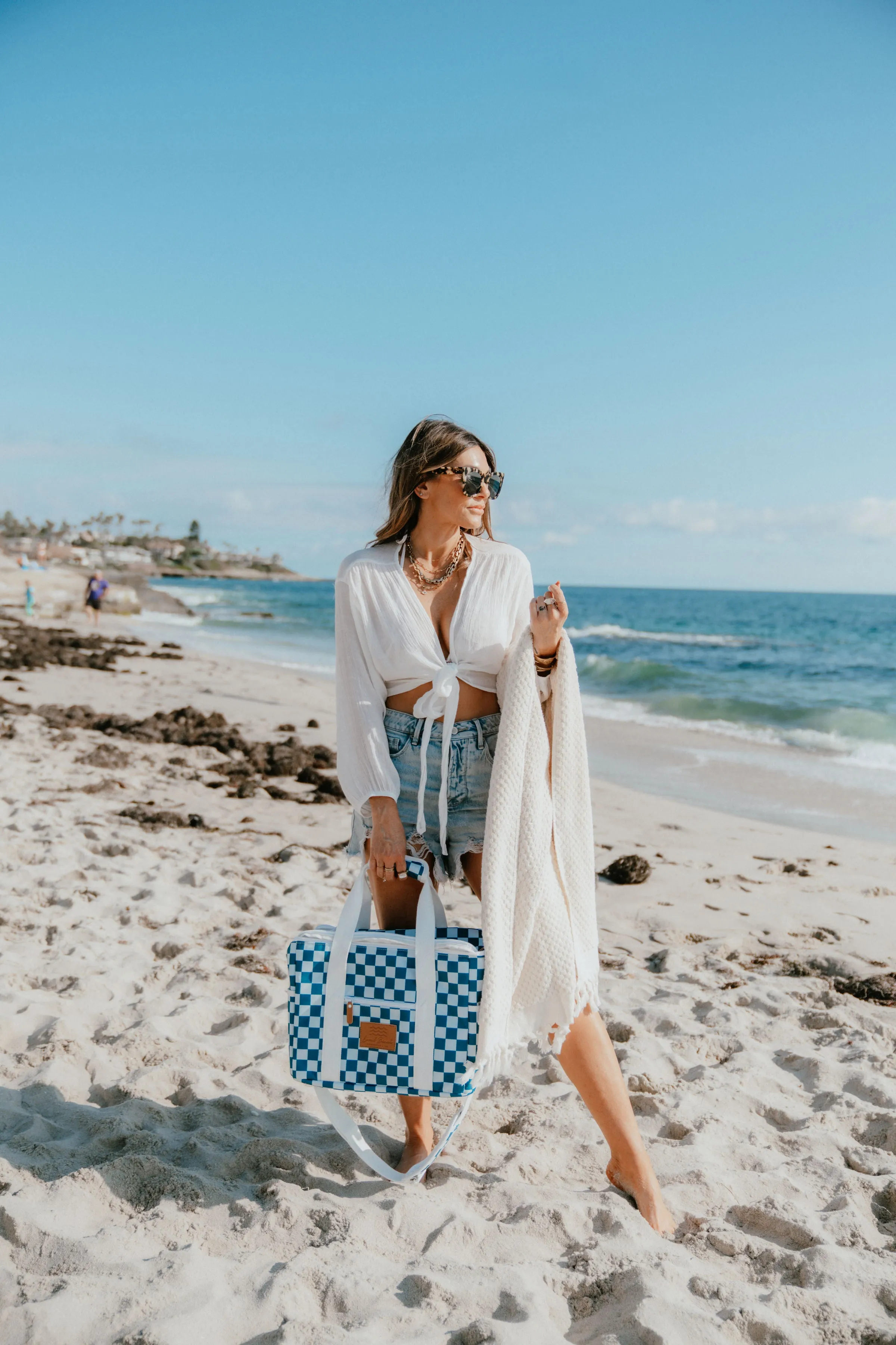 Packable Checker Cooler Bag