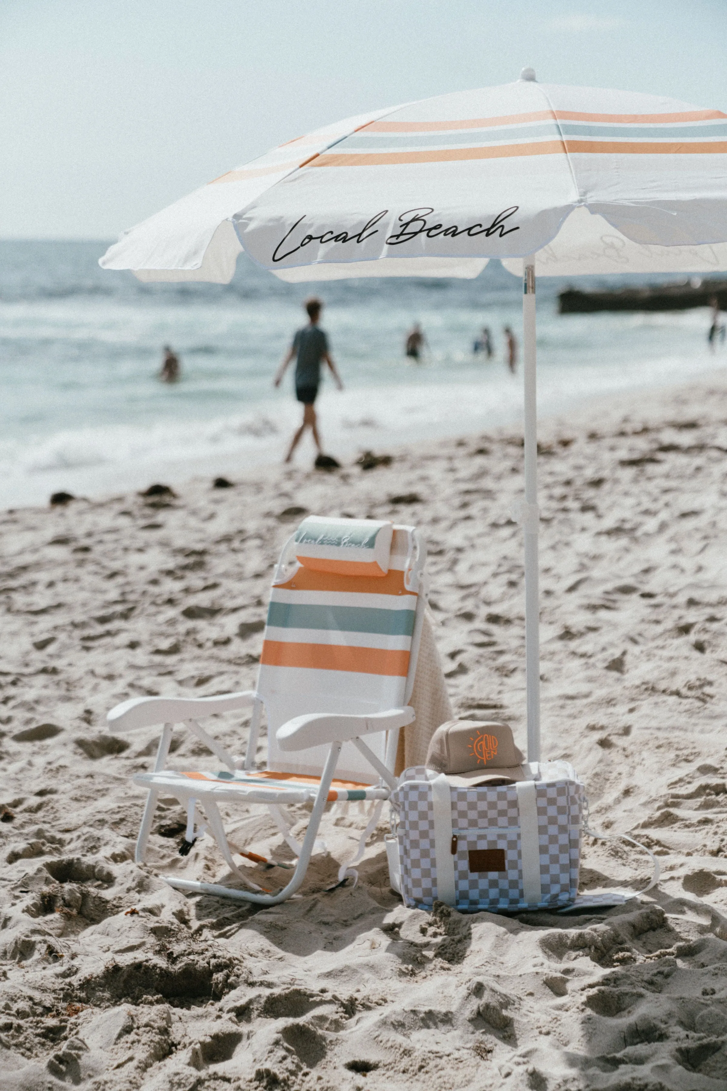 Packable Checker Cooler Bag