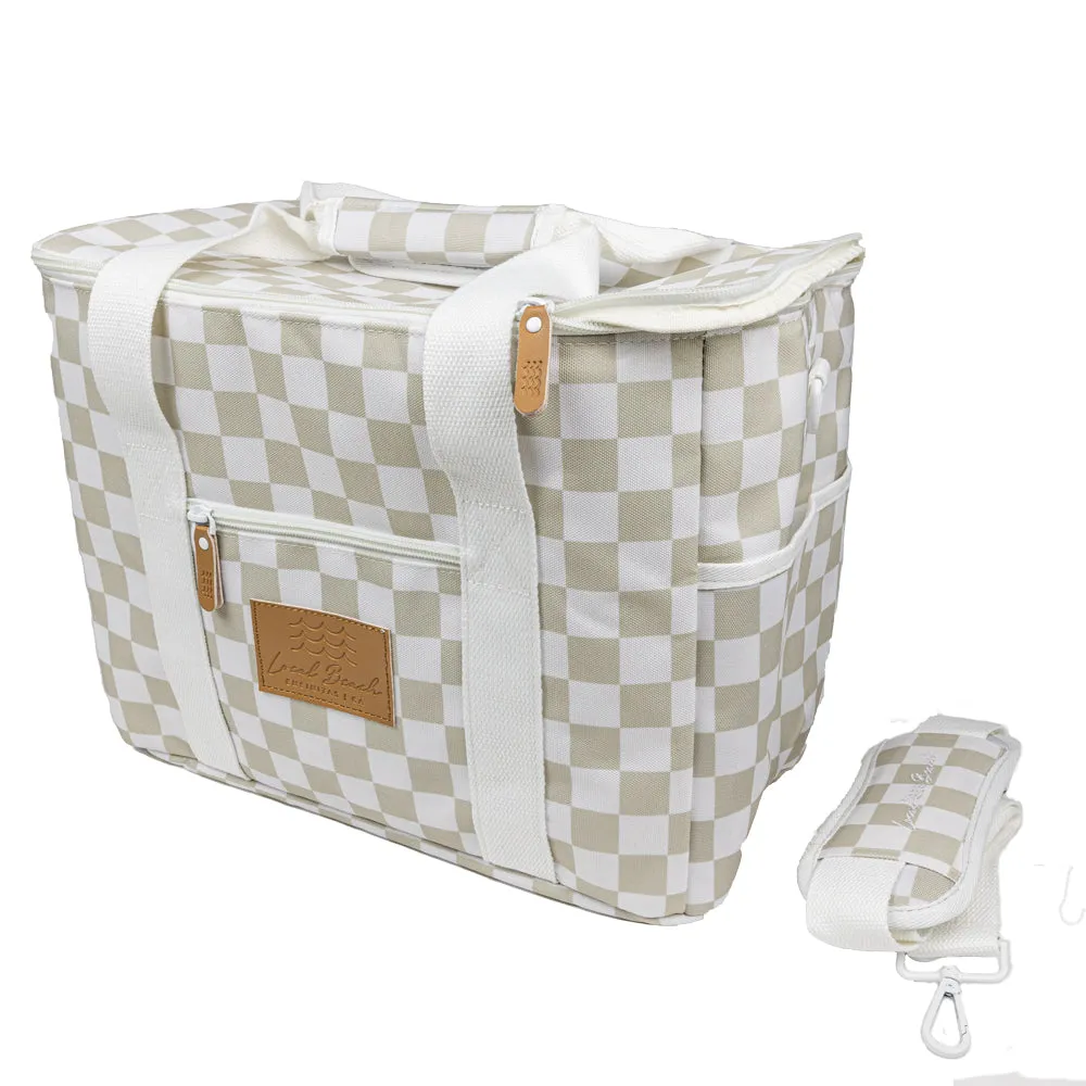 Packable Checker Cooler Bag