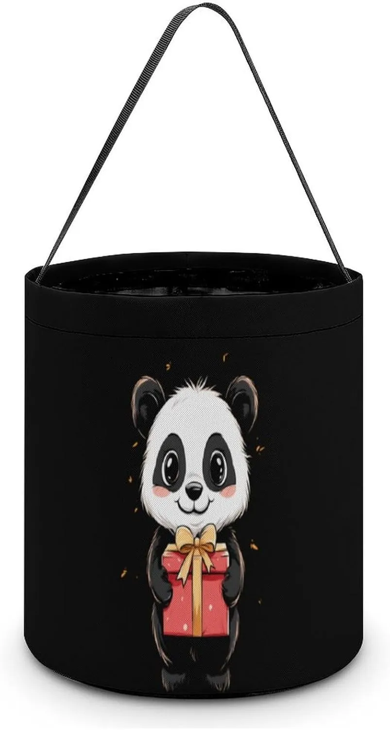 Panda Design Gifts Halloween Candy Bag Candy Tote Bucket Gift Bags Party Supplies for Women Men