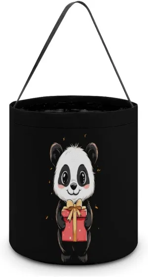 Panda Design Gifts Halloween Candy Bag Candy Tote Bucket Gift Bags Party Supplies for Women Men