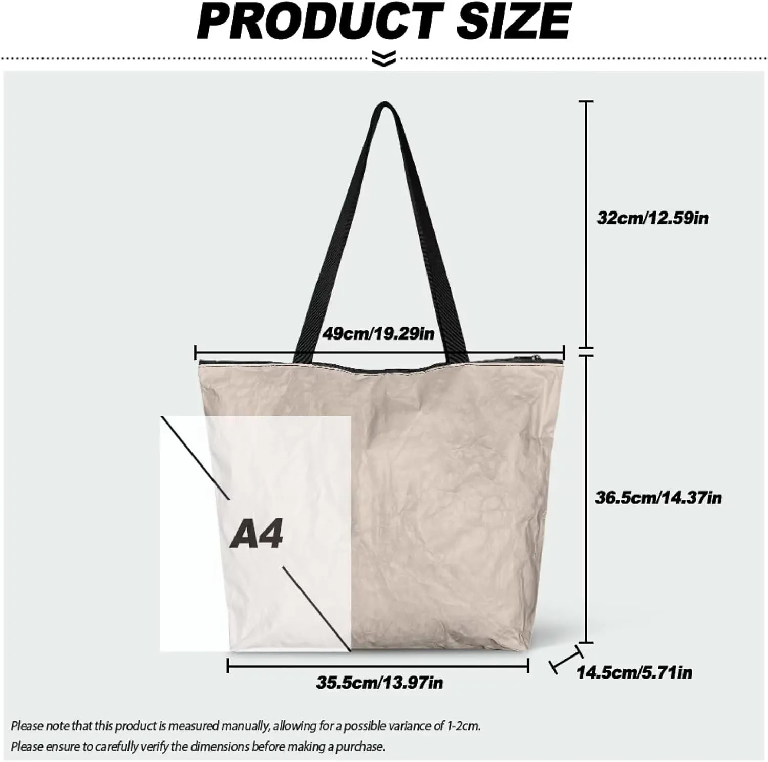 Paper Bag Shoulder Bag with Zippers, Butterfly Flowers Lightweight Large Shopping Beach Totes Bags Book Tote