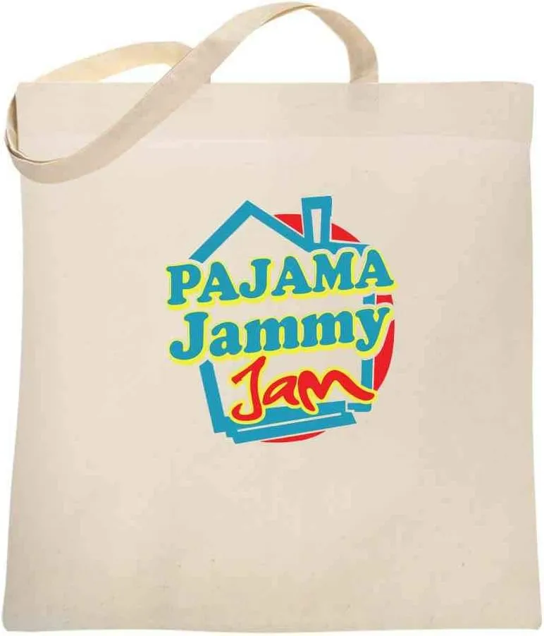 Pop Threads Pajama Jammy Jam Retro Vintage 90s Canvas Tote Bag