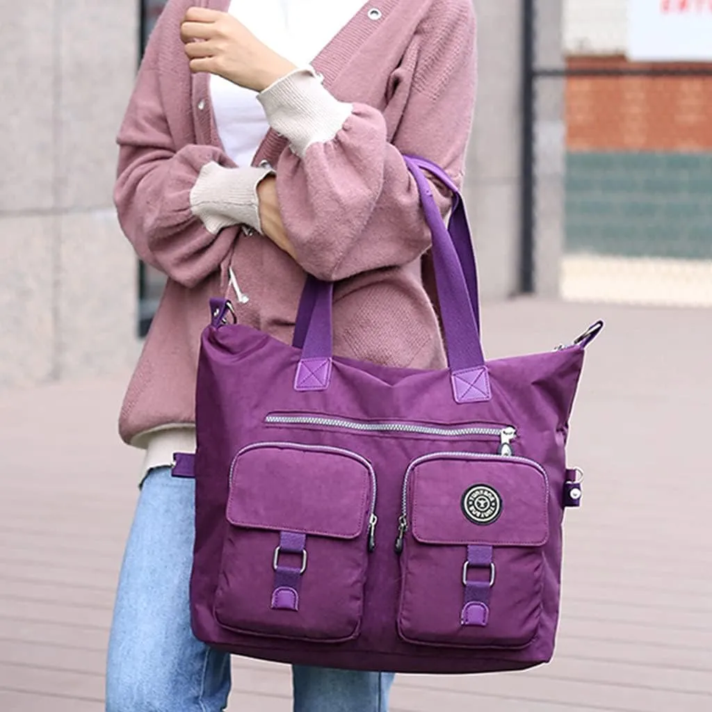 Purses and Handbags for Women Fashion Versatile Satchel Purses with Multi Zipper Pocket Bucket Purse for Women