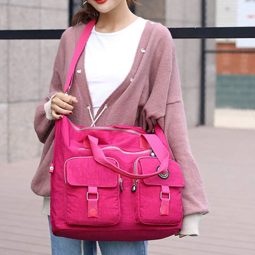 Purses and Handbags for Women Fashion Versatile Satchel Purses with Multi Zipper Pocket Bucket Purse for Women