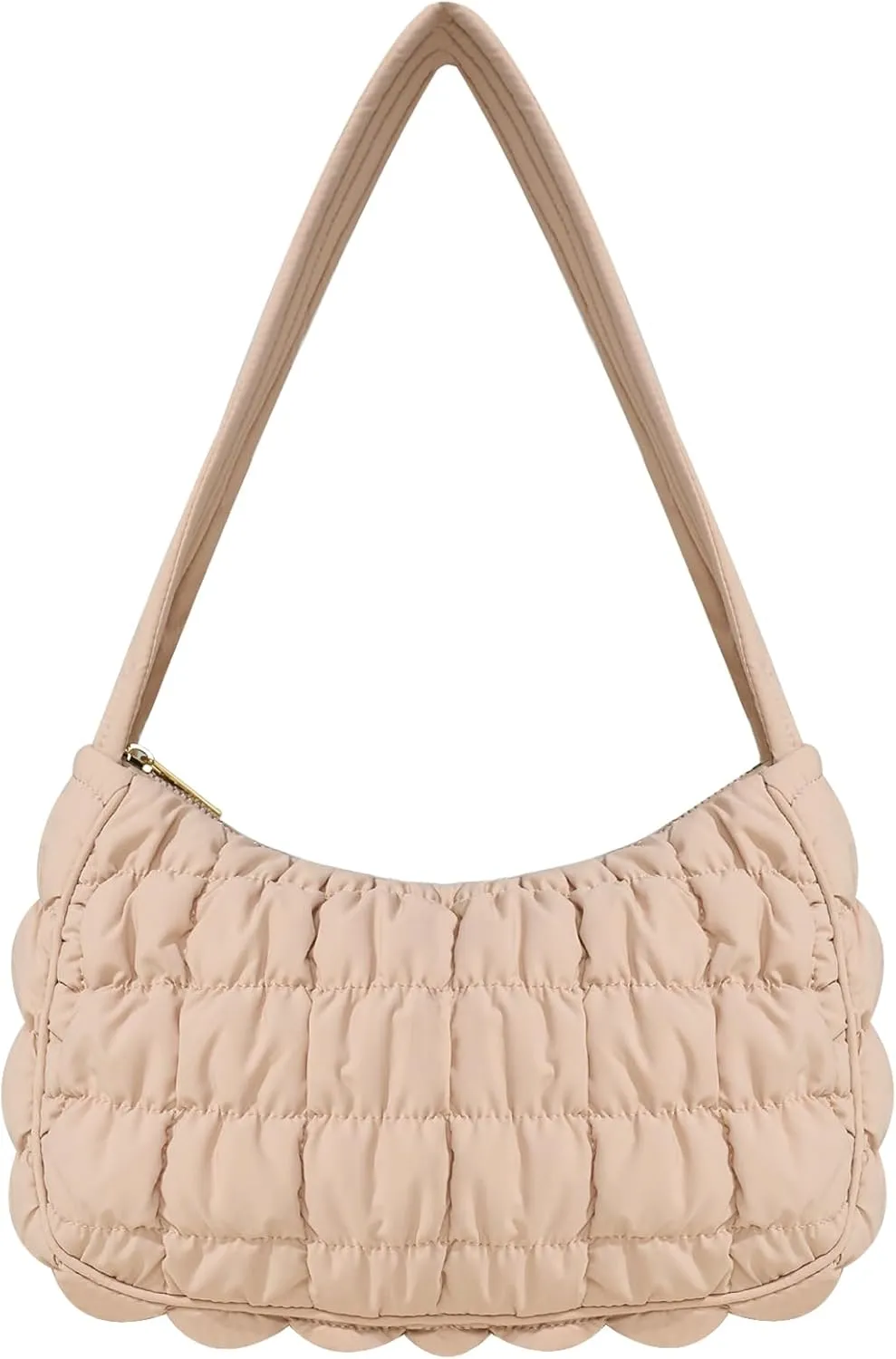 Quilted Puffer Purse for Women Crescent Bag Small Puffer Shoulder Bag Puffy Hobo Bag
