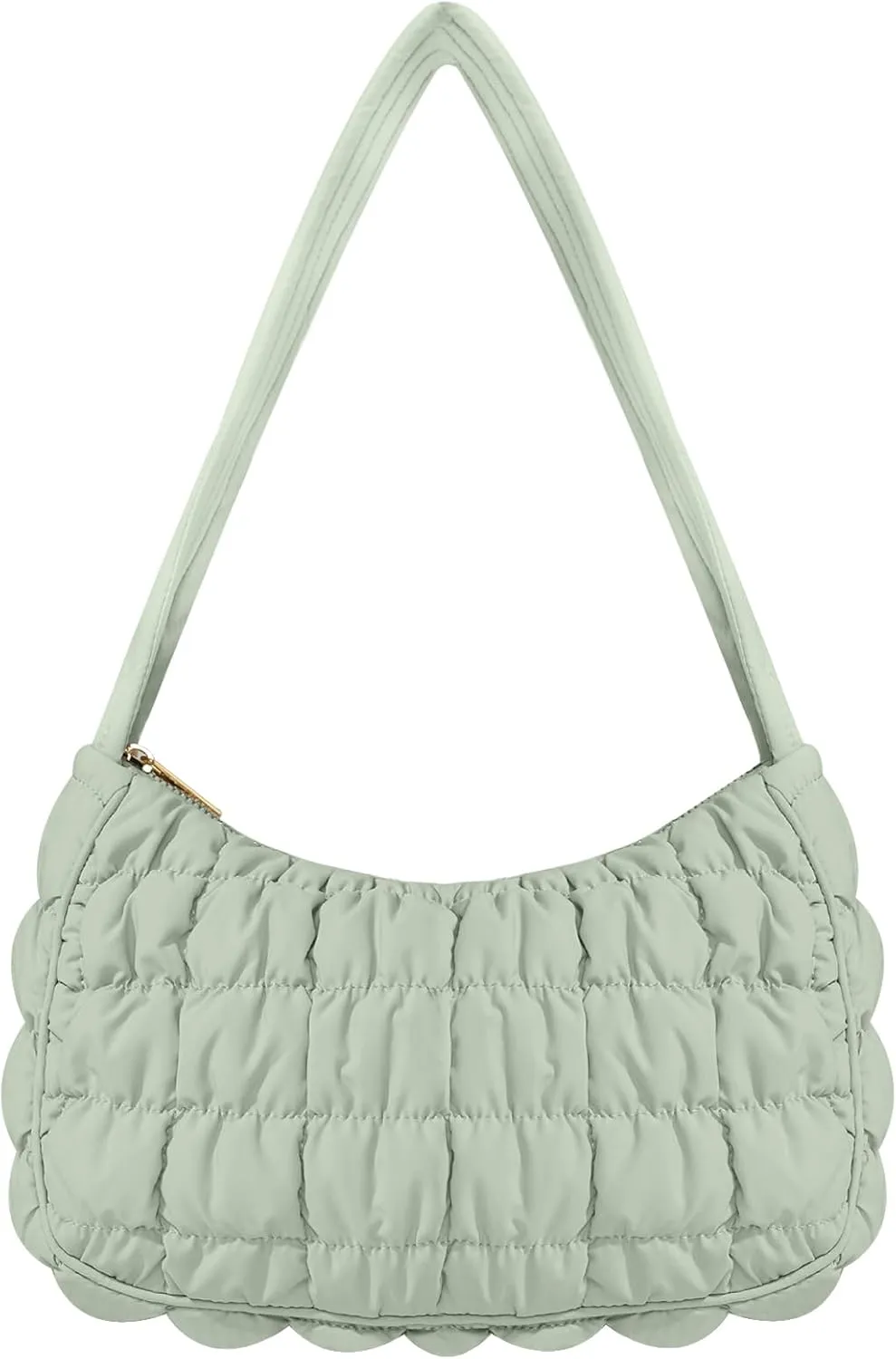 Quilted Puffer Purse for Women Crescent Bag Small Puffer Shoulder Bag Puffy Hobo Bag