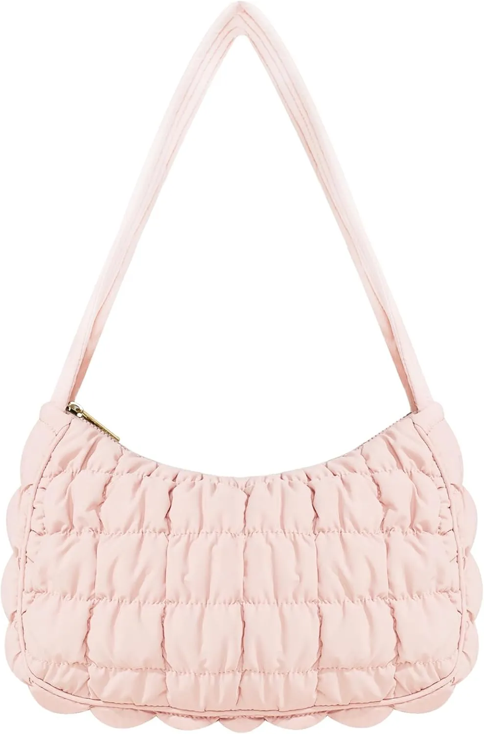 Quilted Puffer Purse for Women Crescent Bag Small Puffer Shoulder Bag Puffy Hobo Bag