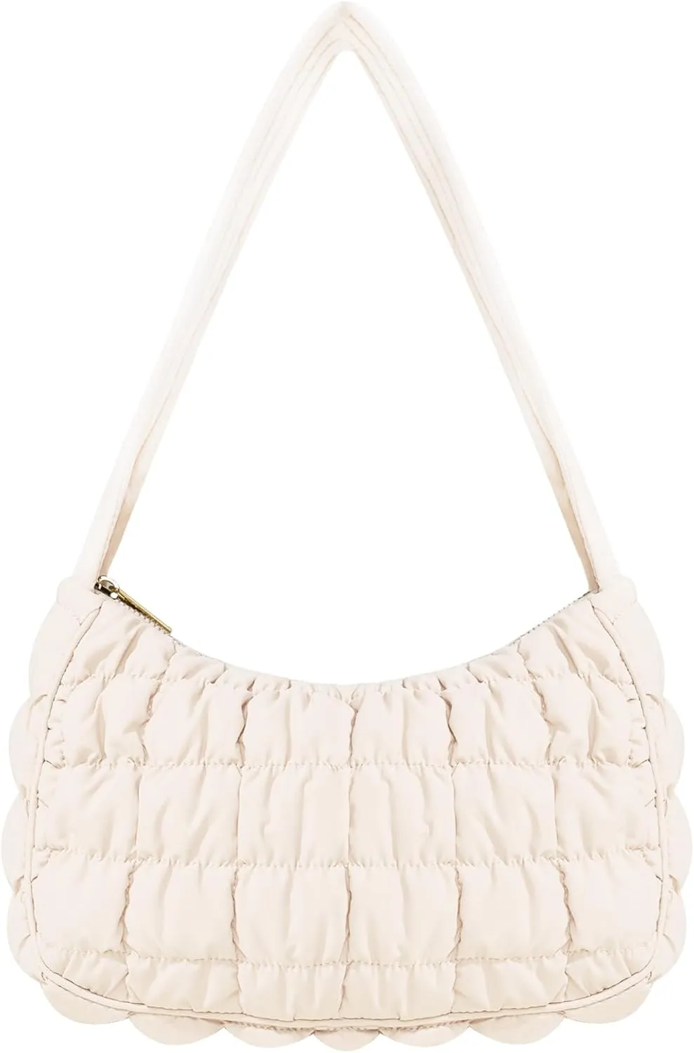 Quilted Puffer Purse for Women Crescent Bag Small Puffer Shoulder Bag Puffy Hobo Bag