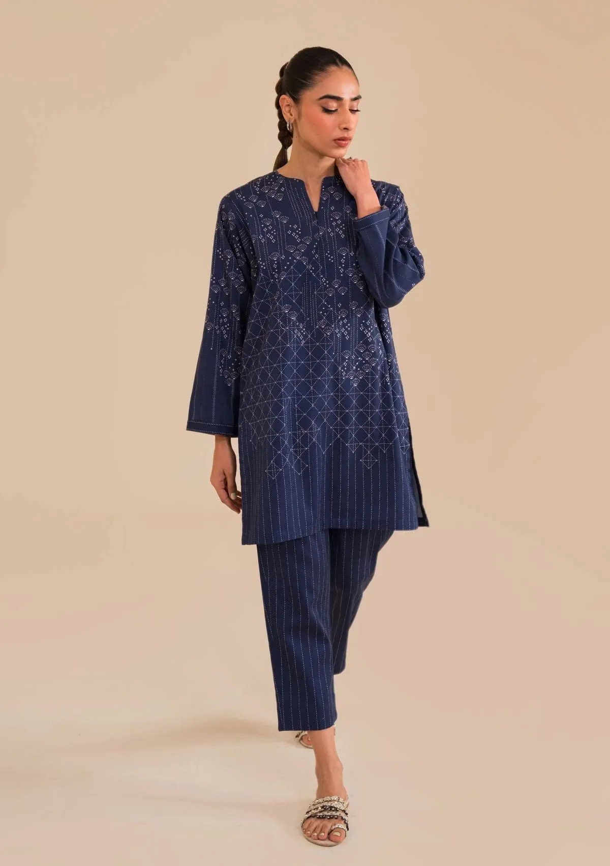 REGAL COTTON SATIN DRESS BY SAHAR
