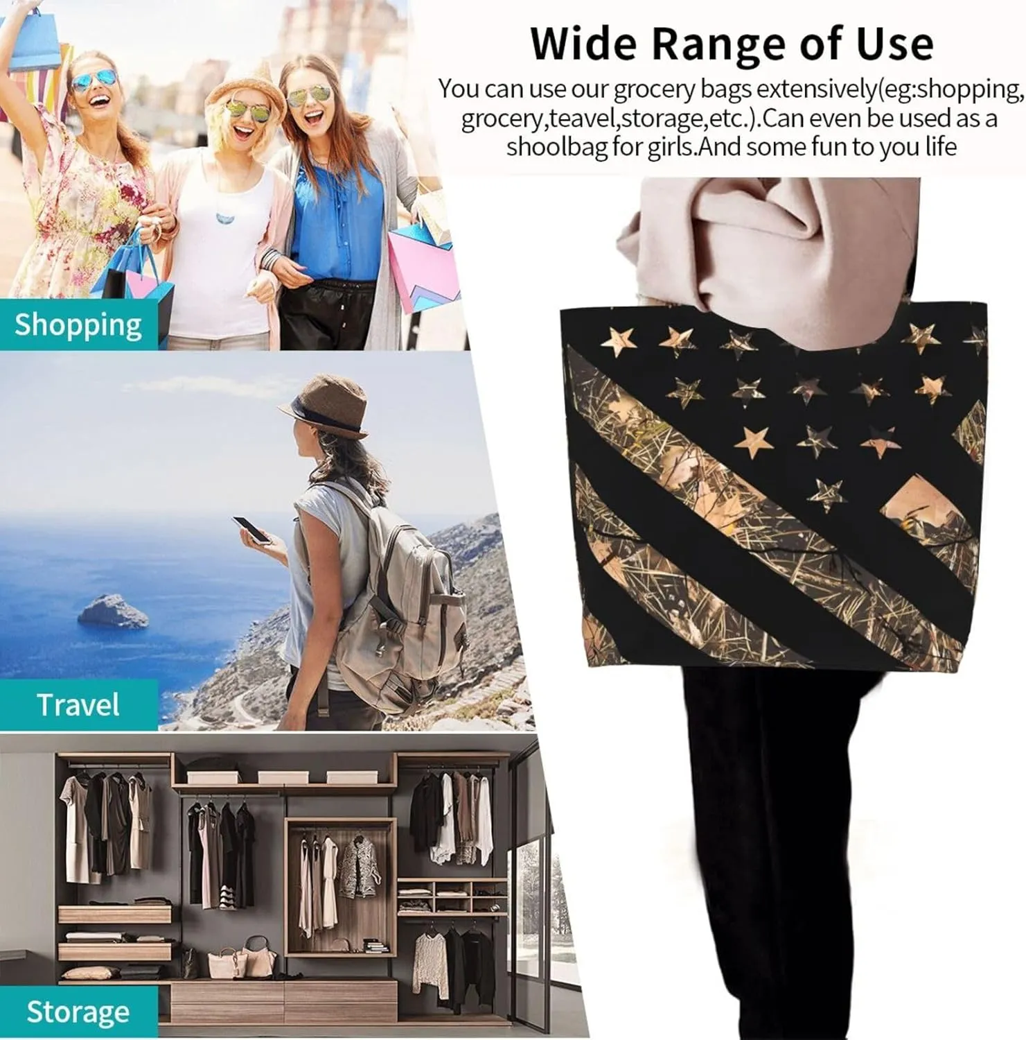 Retro Vintage Coffee Time Polygonal Women's Tote Bag Large Capacity Single Shoulder Bags Handbag for Shopping Work