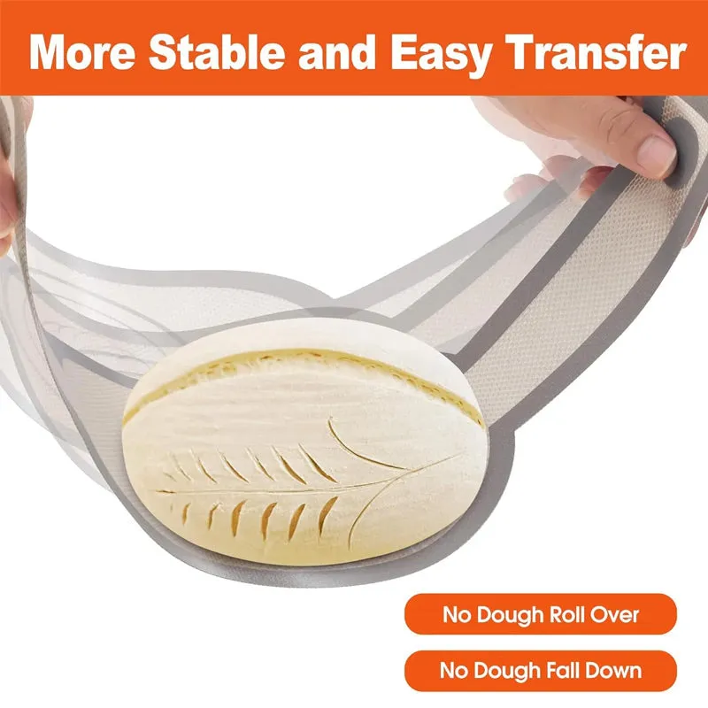 Reusable Non-Stick Silicone Oval & Round Bread Sling Set
