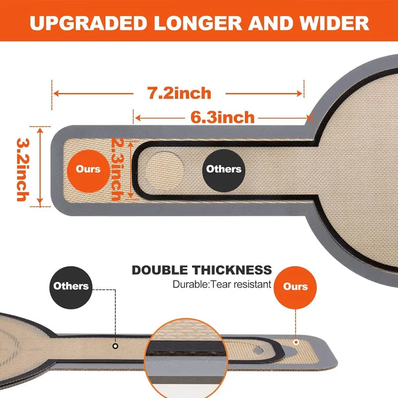 Reusable Non-Stick Silicone Oval & Round Bread Sling Set