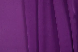 Rich Purple Plum Satin Finished Silk Chiffon