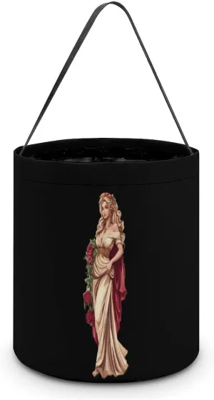 Rose Goddess Halloween Candy Bag Candy Tote Bucket Gift Bags Party Supplies for Women Men