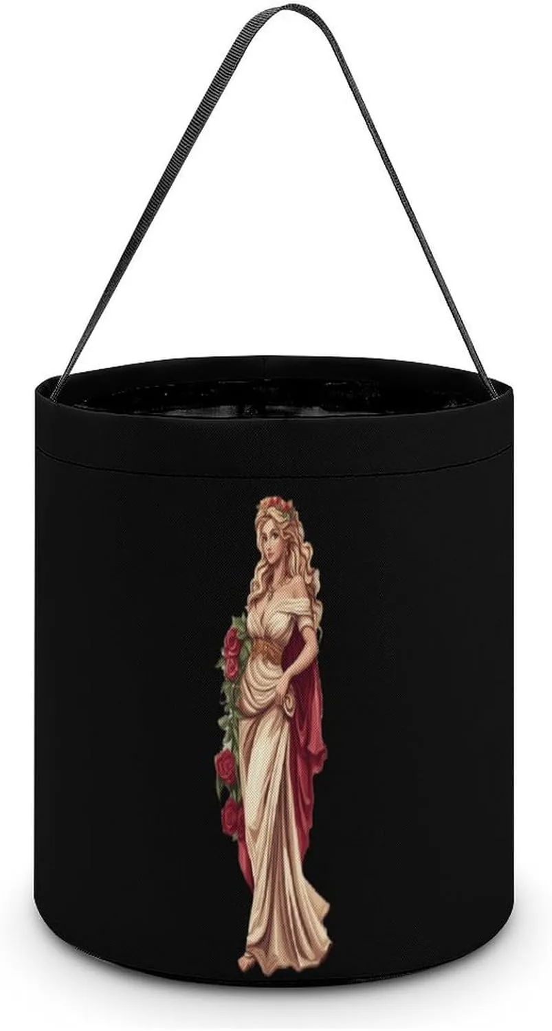 Rose Goddess Halloween Candy Bag Candy Tote Bucket Gift Bags Party Supplies for Women Men