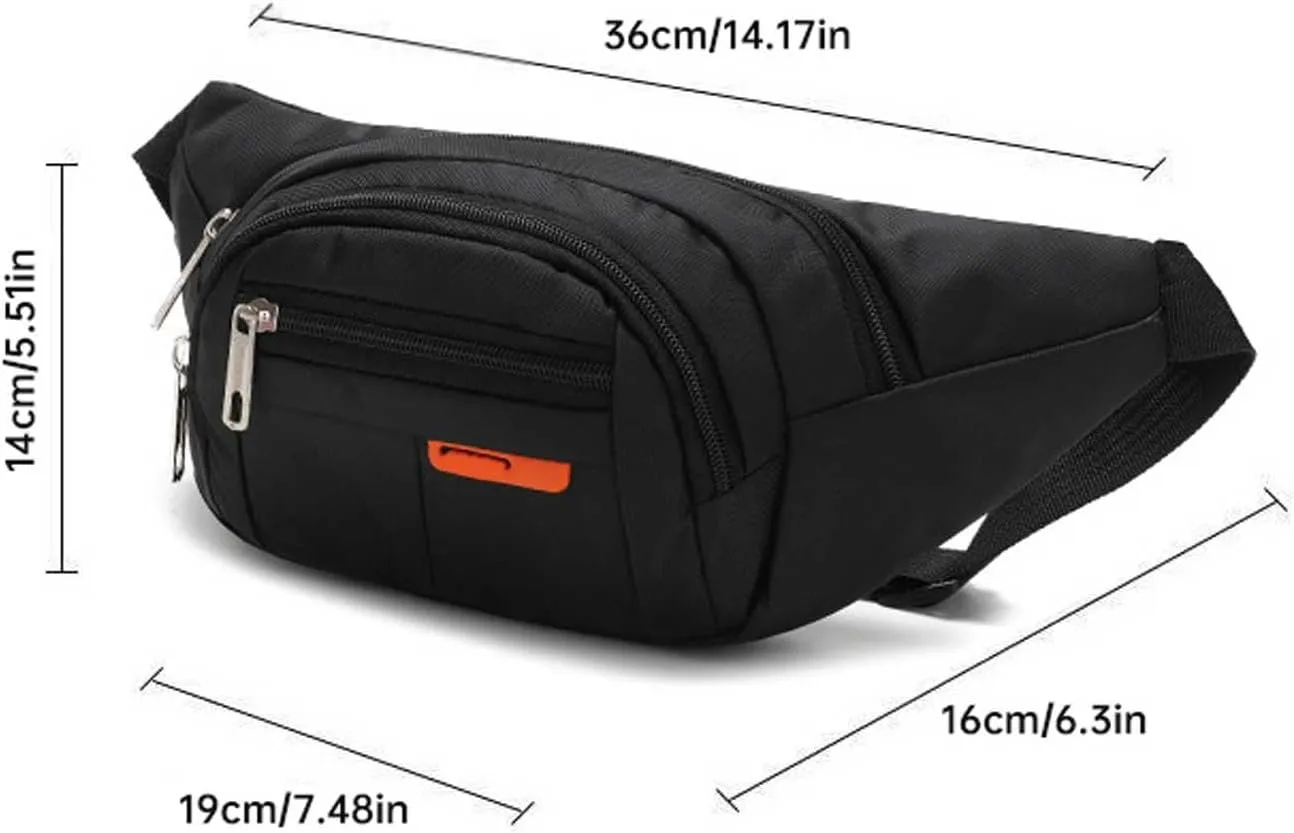 Running Fanny Pack Men's And Women's Mobile Phone Out Of Home Waist Pack with Water Bottle Holder And Phone Holder (Purple, One Size)