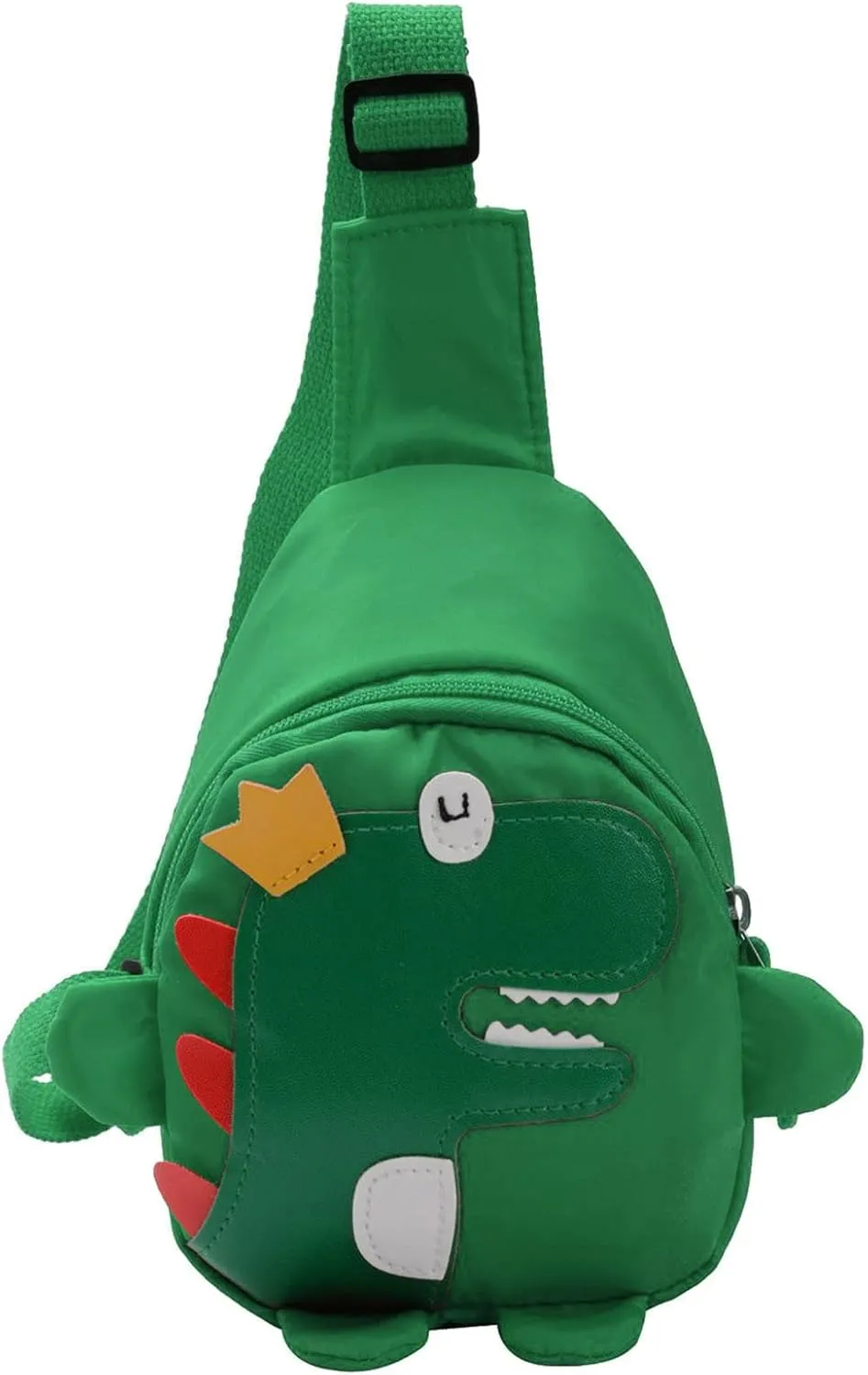s And Boys Childrens Fashion Cartoon Dinosaur Chest Bags Nylon Adjustable Lightweight Messenger (Green, One Size)