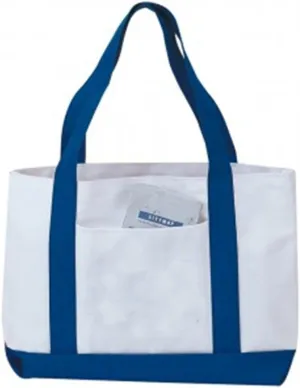 Set of 2- Eco-Friendly Large Polyester Shopping Tote Bag W/pocket