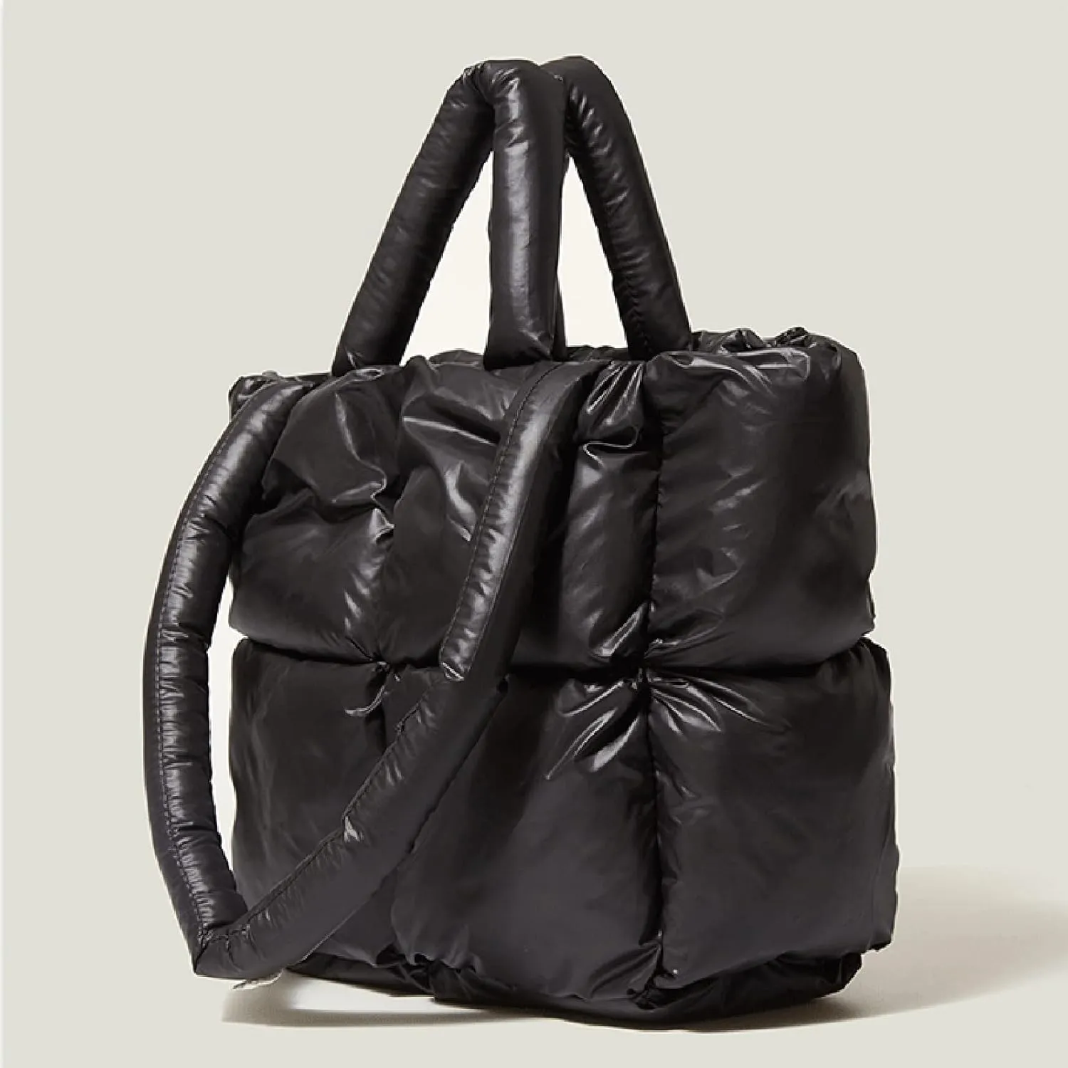 Shoulder Bag for Women Ladies Large Quilted Tote Bag Winter Soft Quilted Shoulder Down Ladies