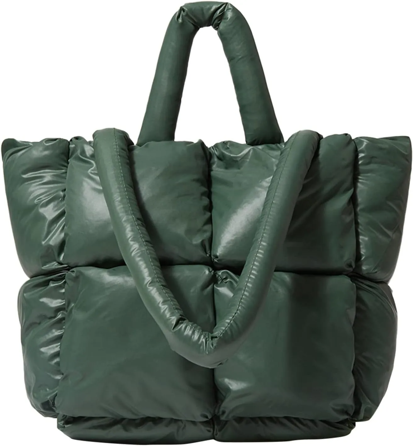 Shoulder Bag for Women Ladies Large Quilted Tote Bag Winter Soft Quilted Shoulder Down Ladies
