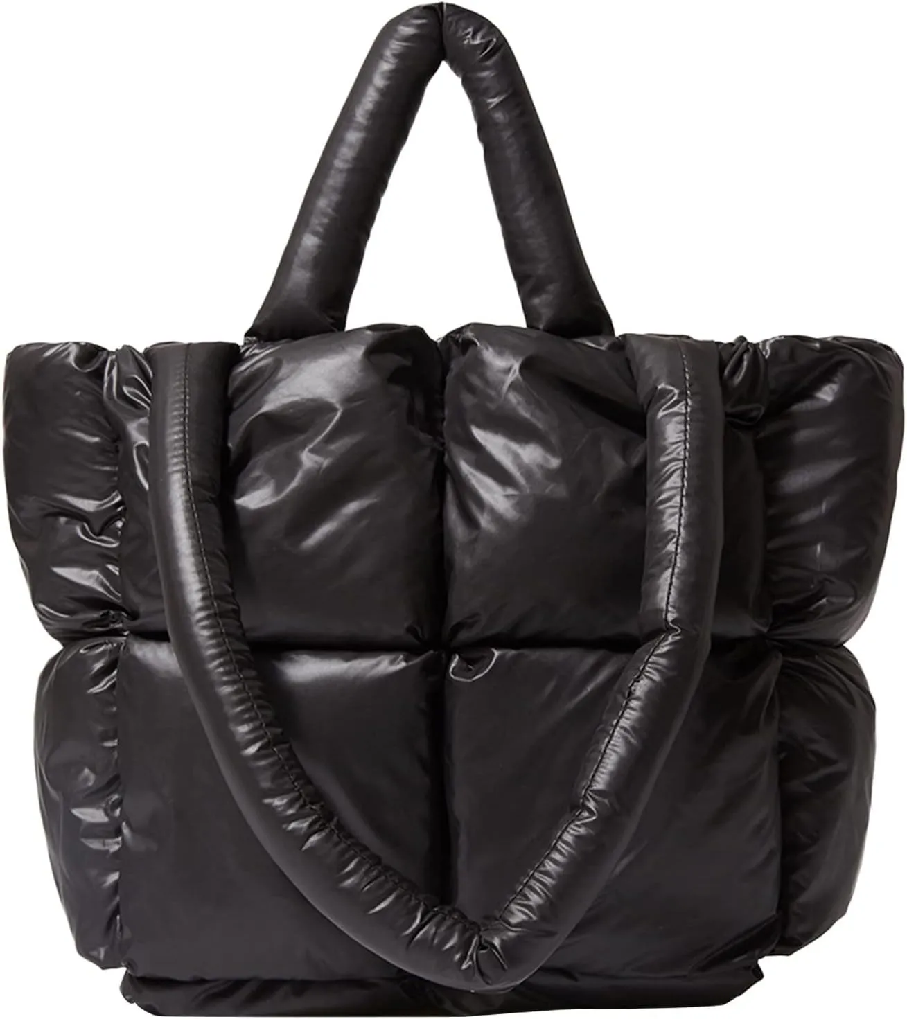 Shoulder Bag for Women Ladies Large Quilted Tote Bag Winter Soft Quilted Shoulder Down Ladies