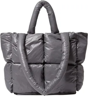 Shoulder Bag for Women Ladies Large Quilted Tote Bag Winter Soft Quilted Shoulder Down Ladies