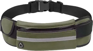 Slim Running Belts for Women, Waterproof Fanny Packs for Women,Phone Holder for Running,Reflective Waist Bag,Runners Belt Pouch,Money Belt,Waist Pack for Workout Travel Running Camping