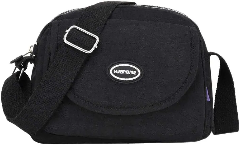 Soft Leather Purses for Women Stadium Crossbody Messenger Bags for Concerts Sporting Events Elegant Sling Bag(Black)