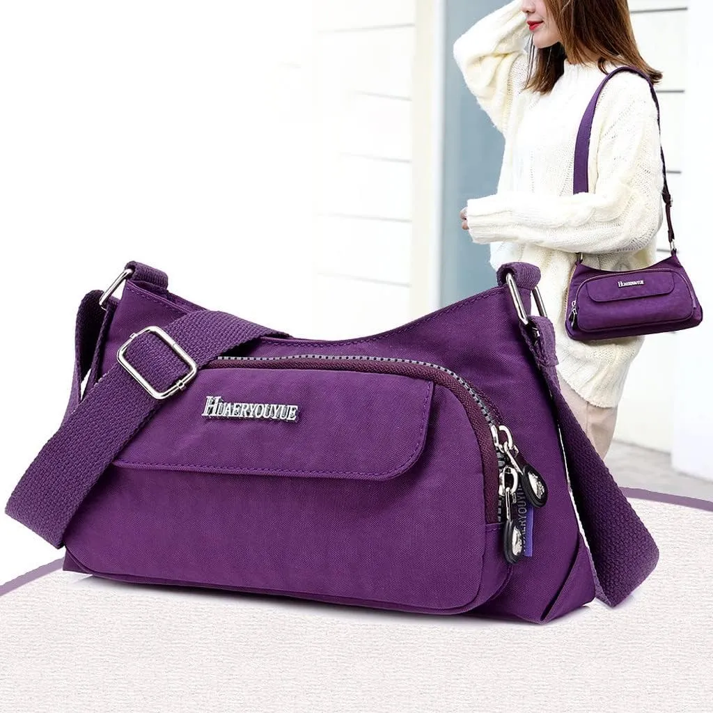 Soft PU Leather Shoulder Bag Handbag Bag Shoulder Shopping Nylon Daily Elegant Women Messenger Bags