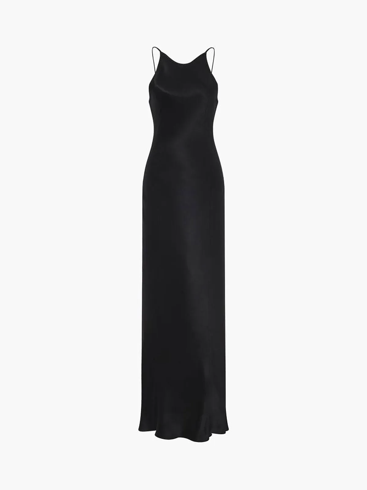 Solid Backless Graceful Long Dress