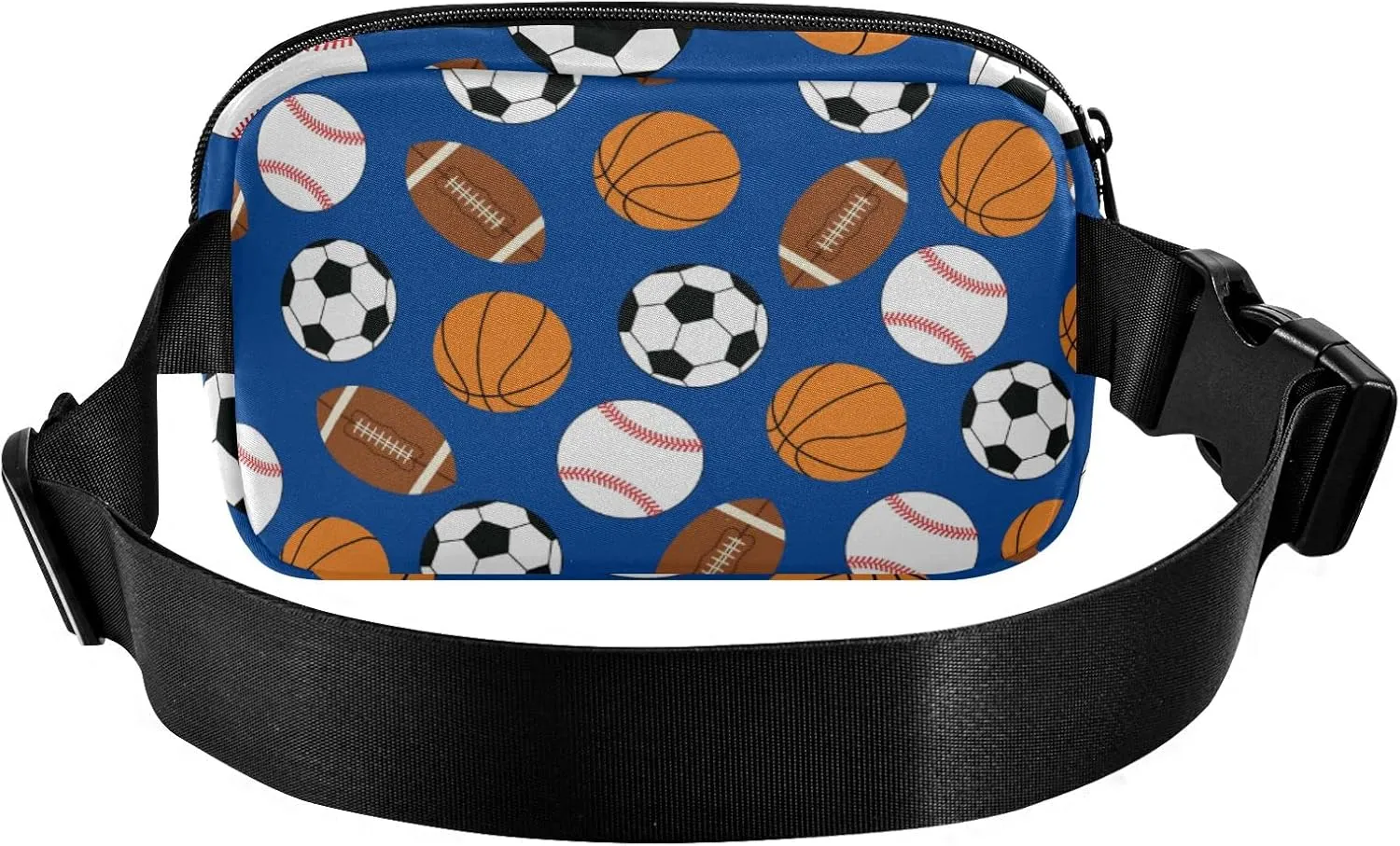 Sports Football Baseball Basketball Soccer Fanny Pack for Women Men Crossbody Belt Bag Fashion Waist Packs Purse with Adjustable Strap Bum Bag for Teen Girls Boys